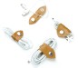 Preview: Kabel Organizer Set - Kabelbinder 4-teilig PREMIUM LEDER VINTAGE cuoiobraun