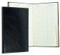 Preview: Adressbuch Pocket Format (gebunden) | Echtleder | VINTAGE schwarz