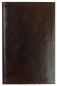 Preview: Adressbuch Pocket Format (gebunden) | Echtleder | VINTAGE dunkelbraun