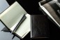 Preview: Pocket / Westentaschen Adressbuch (gebunden) PREMIUM LEDER VINTAGE marronebraun