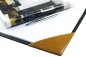Preview: Schreibunterlage mit 4 Ecken + Papierblock PREMIUM LEDER VINTAGE cuoiobraun