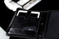 Preview: RV-Notizbuch mit Tablet Computer Fach PREMIUM LEDER VINTAGE schwarz