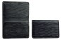 Preview: Visitenkartenetui PREMIUM LEDER MANHATTAN schwarz mit Paglia Narbung