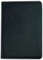 Preview: RV-Schreibmappe DIN A4 mit iPad Fach PREMIUM LEDER MANHATTAN schwarz mit Paglia Narbung