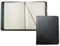 Preview: Notizbuch cirka DIN B5 PREMIUM LEDER MANHATTAN schwarz mit Paglia Narbung