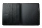 Preview: Notizbuch cirka DIN B5 PREMIUM LEDER MANHATTAN schwarz mit Paglia Narbung