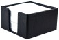 Preview: Zettelkasten PREMIUM LEDER MANHATTAN schwarz mit Paglia Narbung