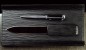 Preview: Federschale PREMIUM LEDER MANHATTAN schwarz mit Paglia Narbung
