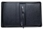 Preview: RV-Schreibmappe DIN A5 mit herausnehmbarem Tablethalter PREMIUM LEDER PAGLIA schwarz