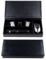 Preview: Ablagekasten mit Deckel PREMIUM LEDER MANHATTAN schwarz mit Paglia Narbung