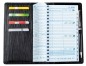 Preview: Taschenkalender mit Spiralbindung 2025 + 2026 in PREMIUM LEDER MANHATTAN Paglia schwarz