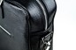 Preview: Akten- & Notebooktasche mit Schultergurt PREMIUM LEDER MANHATTAN schwarz mit Paglia Narbung