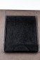 Preview: Briefablagekorb Acryl/Leder PREMIUM LEDER MANHATTAN schwarz mit Paglia Narbung