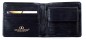 Preview: Herrenbörse mit Münz-u. Scheinfach PREMIUM LEDER MANHATTAN schwarz - RFID Protected