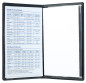 Preview: Leporello Faltkalender deutsch 2027 PREMIUM LEDER MANHATTAN Paglia schwarz