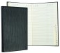 Preview: Adressbuch Pocket Format (gebunden) | Echtleder | PAGLIA schwarz