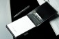 Preview: Taschen Notizblocketui DIN A7, incl. Ersatzblock + Minikugelschreiber CAMBRIDGE Top Grain Leder schwarz