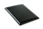 Preview: Klemmbrettmappe DIN A4 mit Blockklemme in CAMBRIDGE Top Grain Rindspaltleder mit heller Kontrastnaht schwarz