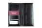 Preview: Reisebrieftasche CAMBRIDGE Top Grain Rindspaltleder schwarz - RFID Protected