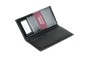Preview: Reisebrieftasche CAMBRIDGE Top Grain Rindspaltleder schwarz - RFID Protected