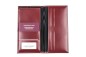 Preview: Reisebrieftasche CAMBRIDGE Top Grain Rindspaltleder rot - RFID Protected