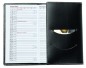 Preview: Taschenkalender 3-teilig für 2025 + 2026  - Cambridge Top Grain Leder schwarz