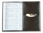 Preview: Taschenkalender 3-teilig für 2025 + 2026 - Cambridge Top Grain Leder dunkelbraun
