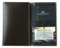 Preview: Taschenkalender 3-teilig für 2025 + 2026 - Cambridge Top Grain Leder dunkelbraun