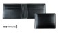 Preview: Kartenetui mit 6 Kartenfächer CAMBRIDGE Top Grain Rindspaltleder schwarz - RFID Protected