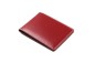Preview: Kartenetui mit 6 Kartenfächer CAMBRIDGE Top Grain Rindspaltleder rot - RFID Protected