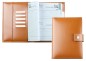 Preview: Buchkalender (auswechselbar) DIN A5 für 2025 + 2026, Cambridge Top Grain Leder, hellbraun