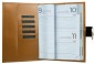 Preview: Buchkalender (auswechselbar) DIN A5 für 2026 + 2027, Cambridge Top Grain Leder, hellbraun