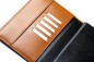 Preview: Buchkalender (auswechselbar) DIN A5 für 2025 + 2026, Cambridge Top Grain Leder, hellbraun