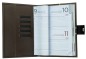 Preview: Buchkalender (auswechselbar) DIN A5 für 2026 + 2027, Cambridge Top Grain Leder, dunkelbraun