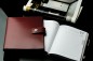 Preview: Buchkalender (auswechselbar) DIN A5 für 2026, Cambridge Top Grain Leder, rot