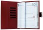Preview: Buchkalender (auswechselbar) DIN A5 für 2026 + 2027, Cambridge Top Grain Leder, rot