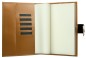 Preview: Notizbuch DIN A5 mit Druckknopf | Echtleder | CAMBRIDGE hellbraun