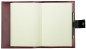 Preview: Notizbuch DIN A5 mit Druckknopf | Echtleder | CAMBRIDGE rot