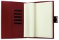 Preview: Notizbuch DIN A5 mit Druckknopf | Echtleder | CAMBRIDGE rot