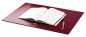 Preview: Schreibunterlage 65 x 45, CAMBRIDGE Top Grain Rindspaltleder mit heller Kontrastnaht, rot