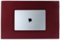 Preview: Schreibunterlage 65 x 45, CAMBRIDGE Top Grain Rindspaltleder mit heller Kontrastnaht, rot