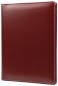 Preview: Schreibmappe DIN A5, incl. Memoblock CAMBRIDGE Top Grain Leder mit heller Kontrastnaht rot