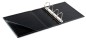 Preview: Ordner Ringbuch DIN A5 XXL CAMBRIDGE Top Grain Rindspaltleder schwarz