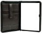 Preview: Reißverschluss Schreibmappe DIN A4, incl. Memoblock CAMBRIDGE Top Grain Rindleder dunkelbraun