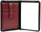Preview: Reißverschluss Schreibmappe DIN A4, incl. Memoblock CAMBRIDGE Top Grain Rindleder rot