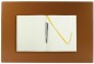 Preview: Schreibunterlage 60 x 40, CAMBRIDGE Top Grain Rindspaltleder mit heller Kontrastnaht,  hellbraun