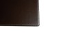 Preview: Schreibunterlage 60 x 40, CAMBRIDGE Top Grain Rindspaltleder mit heller Kontrastnaht,  dunkelbraun