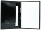 Preview: Schreibmappe DIN A4, incl. Memoblock CAMBRIDGE Top Grain Rindleder schwarz