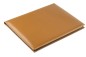 Preview: Schreibmappe DIN A4, incl. Memoblock CAMBRIDGE Top Grain Rindleder hellbraun