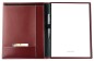 Preview: Schreibmappe DIN A4, incl. Memoblock CAMBRIDGE Top Grain Rindleder rot